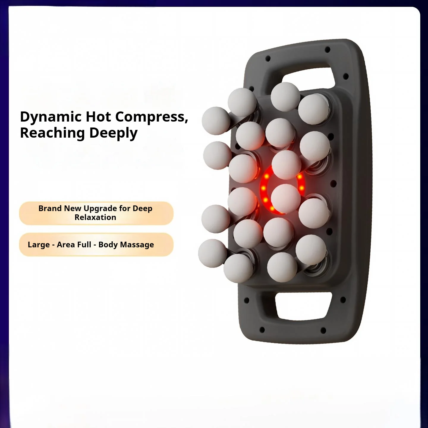 20-Head Deep Tissue Massage Gun, 4900rpm Dual Motor, 9 Modes & 9 Intensities, Digital Display & Type-C Charging, 2000mAh