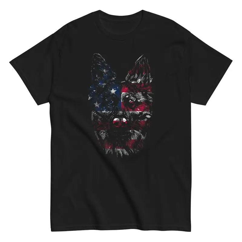 

Dog Lover 4th Of July American Flag German Shepherd T Shirt