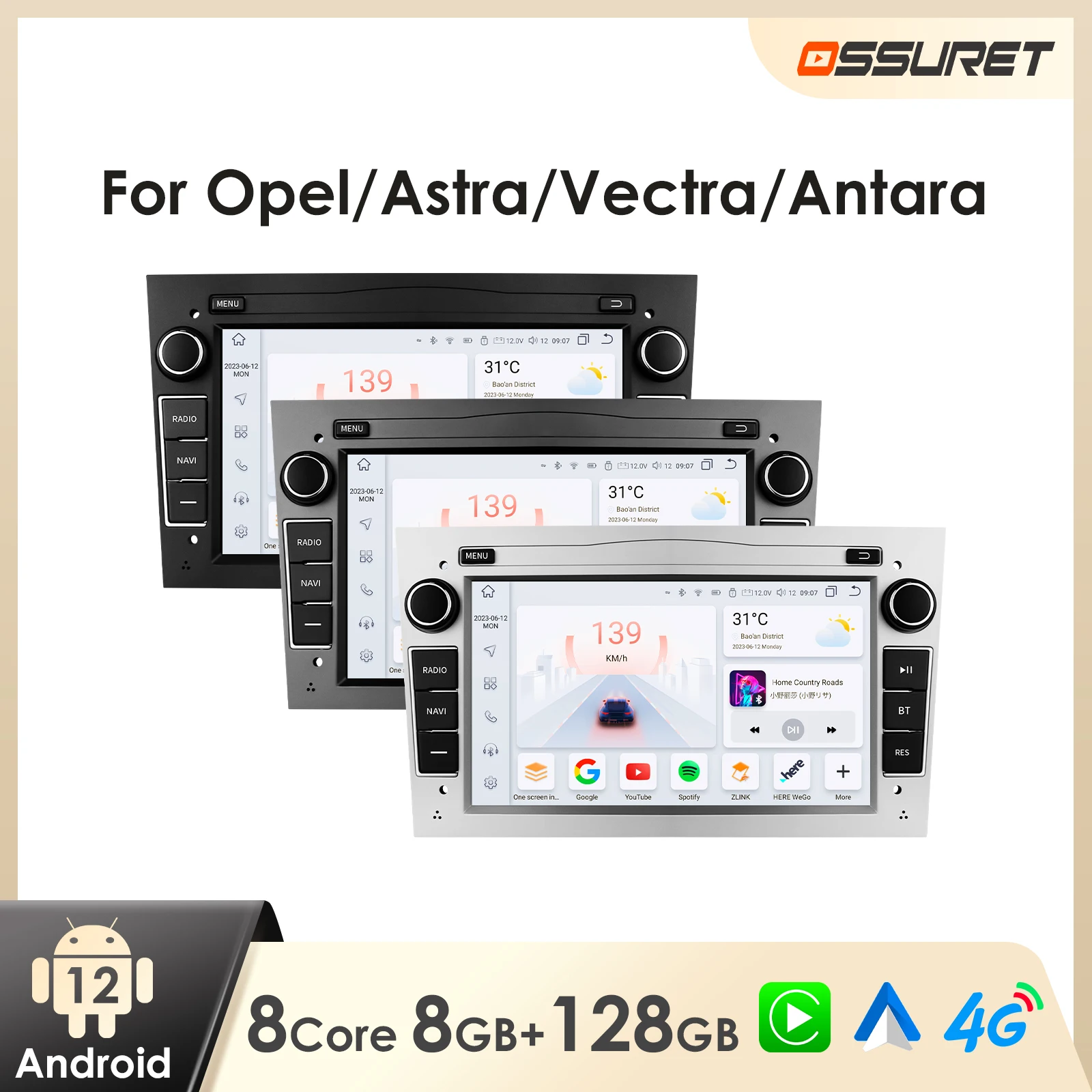 Car Radio Android for Opel Astra H J Vectra Vauxhall Antara Zafira Corsa C D Vivaro Meriva Car Stereo 7862 Intelligent Player