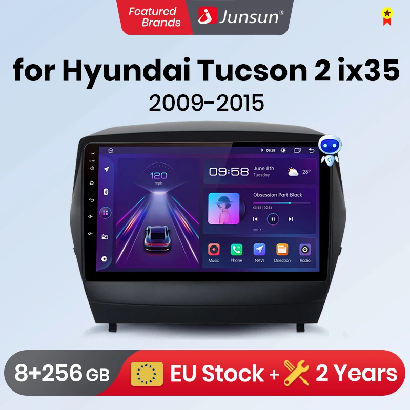 Junsun For Hyundai Tucson 2 ix35 2009 - 2015 Car Radio wireless CarPlay Android Auto car intelligent systems No 2 din 2din DVD