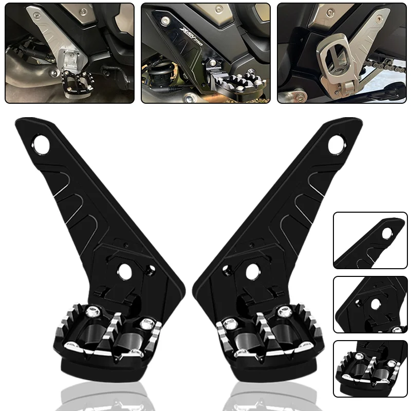 

For HONDA XADV 750 xadv750 2021 2022 2023 Rear Footrest Foot Pegs Pedal Passenger Rearsets Set Motorcycle Accessories X-ADV