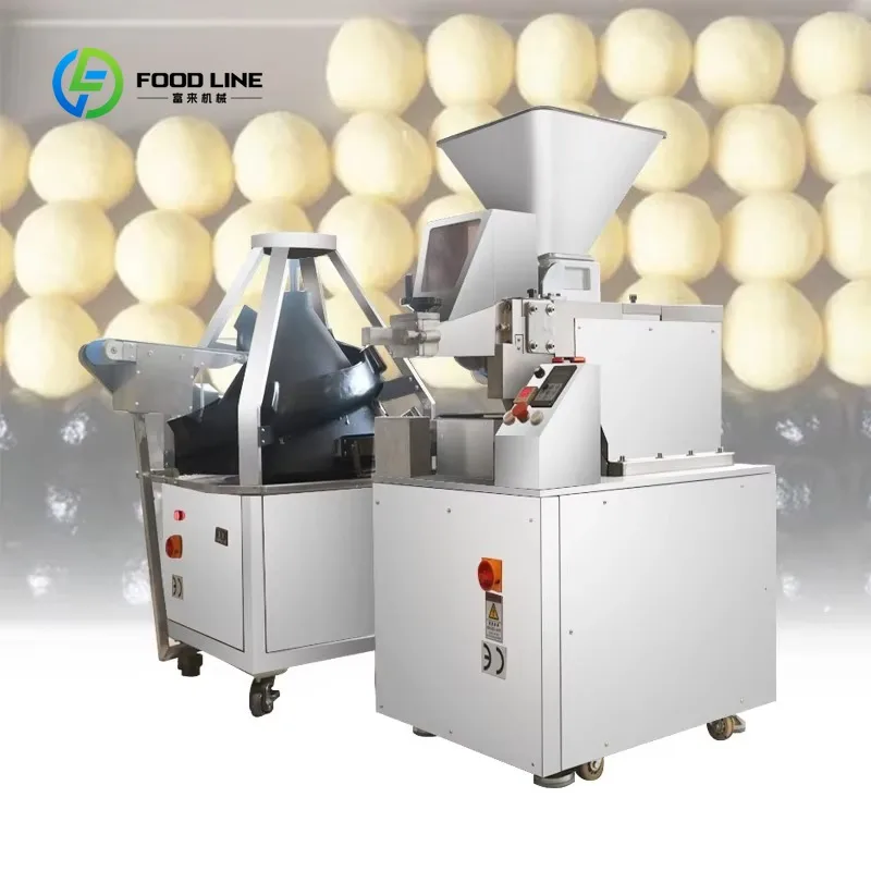 Customized Stainless Steel 304 Automatic Continuous Dough Divider Molding Machine Bakery Dough Ball Cutting Rounding Machine