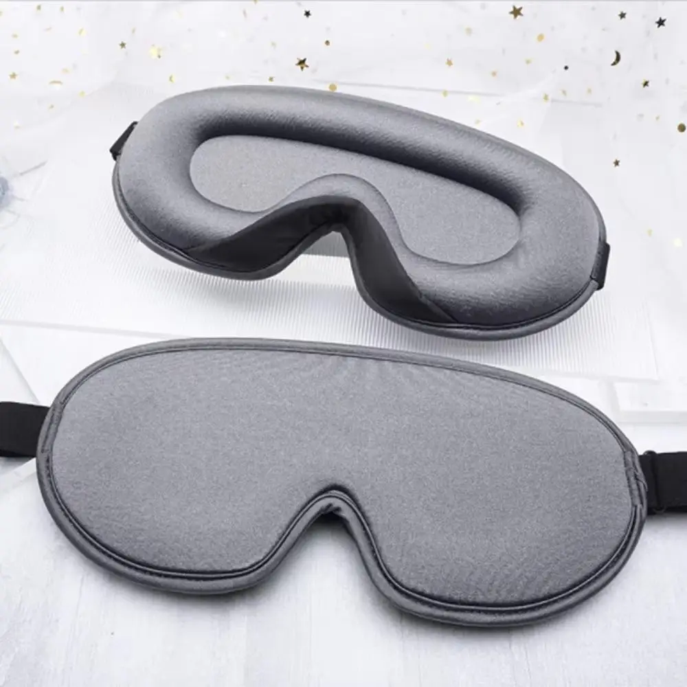 Máscara para dormir de espuma suave, Material cómodo, forma 3D, máscara para ojos de seda de hielo 3D, bloqueo ligero, diseño acolchado, bloqueo, máscara para ojos ligera, viaje