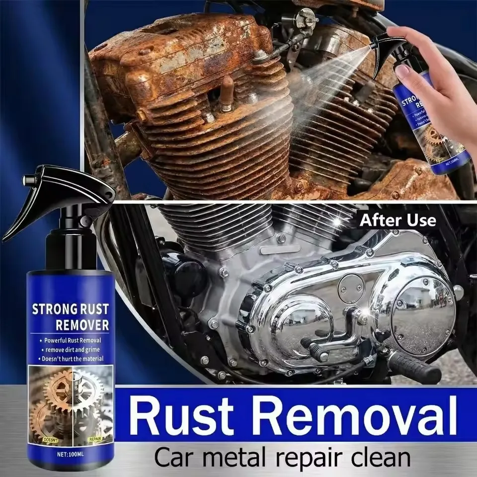 

Спрей для удаления ржавчины с автомобильных дисков, выхлопных труб и металлических поверхностей, мощное средство для восстановления и защиты от ржавчины