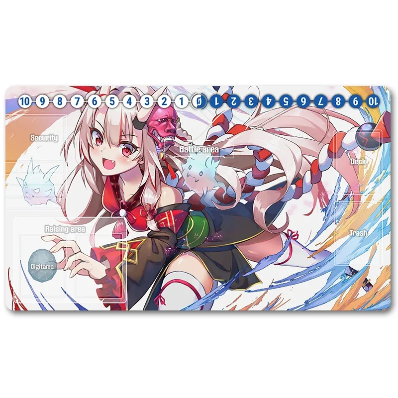Board Game Digimon Playmat Size 60X35 cm Play Mats Compatible for DTCG TCG CCG-8128025A
