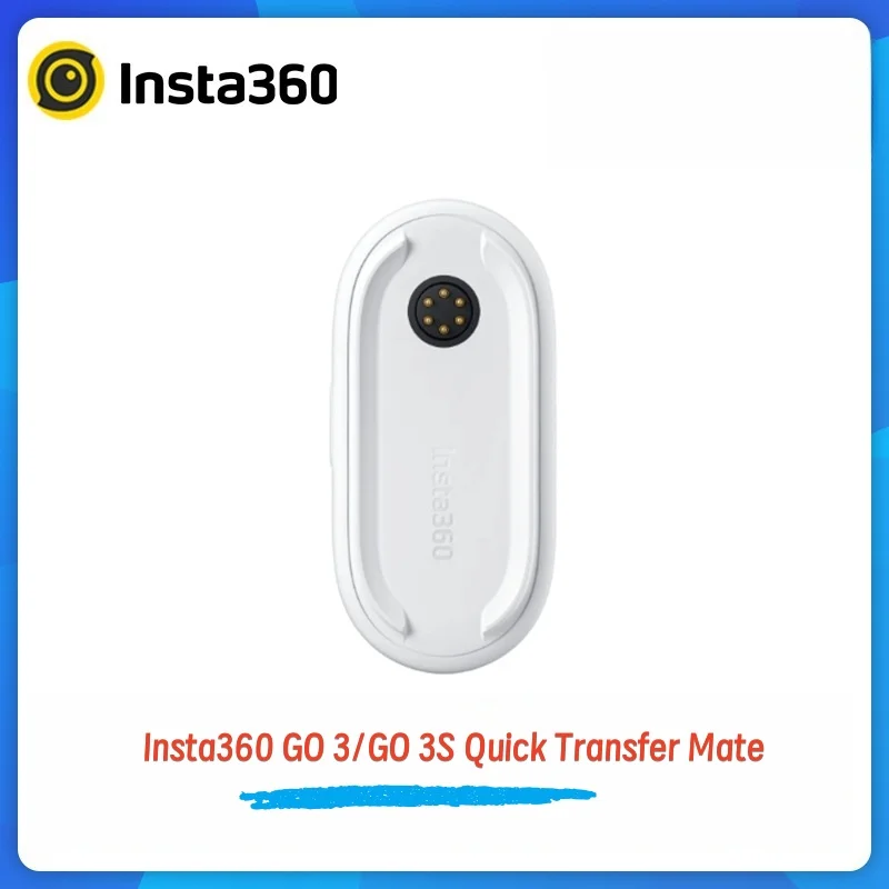 

Insta360 GO 3/GO 3S Компаньон переноса флэш-памяти Модуль хранения Plug-and-Play с двумя головками для мгновенного расширения и зарядки хранения