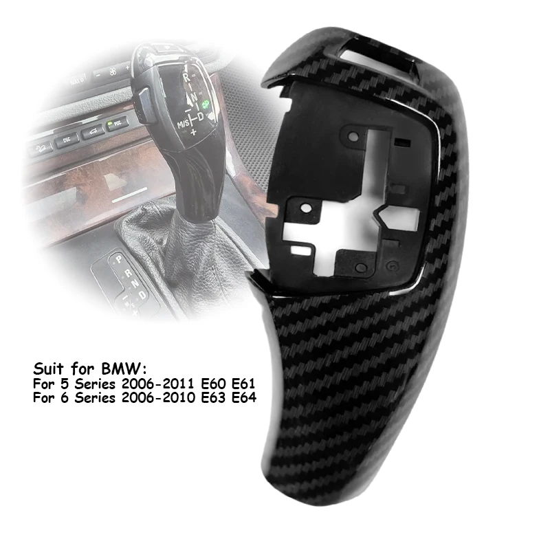 Auto-Schaltknauf-Abdeckung für BMW E60 5er-Serie 2006-2011/6er-Serie 2006-2010 E61 E63 E64 Auto-Schaltzubehör Reparatur-Set – Detail 3