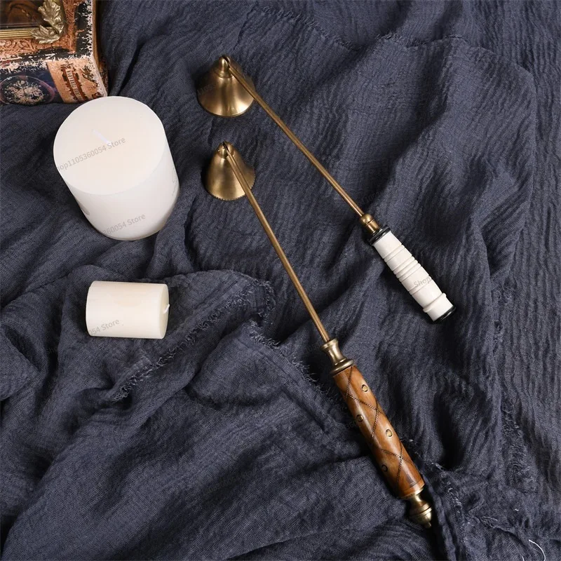 For Creative Candle Extinguisher, Brass Retro Craft Candle Tool, Home Decoration Light Luxury Ornament