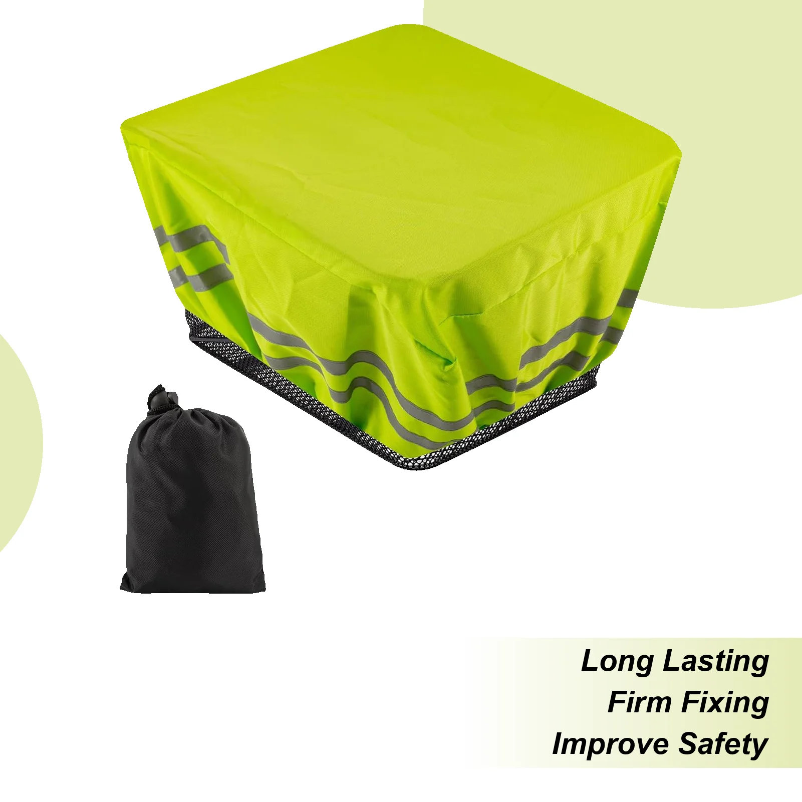 

Подкладка для велосипедной корзины, водонепроницаемый дождевик, велосипедные аксессуары со светоотражающей полосой для мотоцикла, сумка для багажника электрического скутера