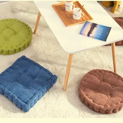 Inyahome Thicken Round Square Floor Seat Cushions Tatami Mat Pad Ottoman Poufs Thicken Soft Meditation Pad Pillows For Reading