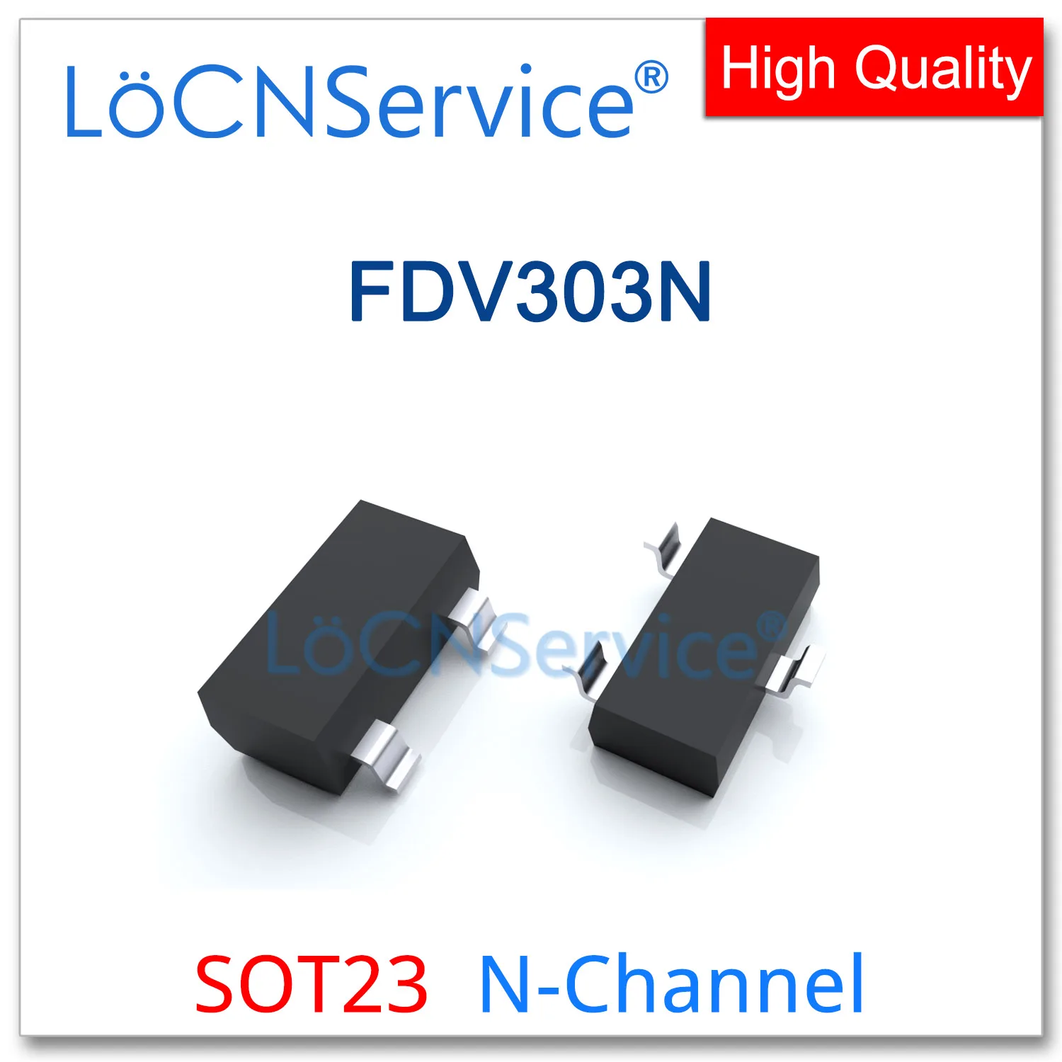 

LoCNService 3000PCS FDV303N SOT23 N-Channel 20V 25V High quality Made in China FDV303 FDV