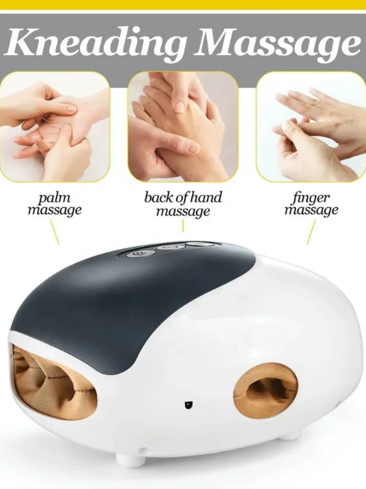 2022 New Mini Hand Massager with Air Pressure and Heat for Fingers and Palm Massage