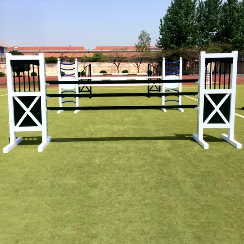 Beautiful Aluminum Equestrian Equipment Show Jump Wing Horse Jumps with Customizable Size and Logo