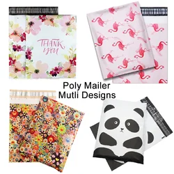10PCS 25x33cm Bunte Poly Mailer Mix Muster Kleidung Taschen Poly Mailer Selbst Dichtung Umschläge Geschenk Tasche kurier Versand Umschläge