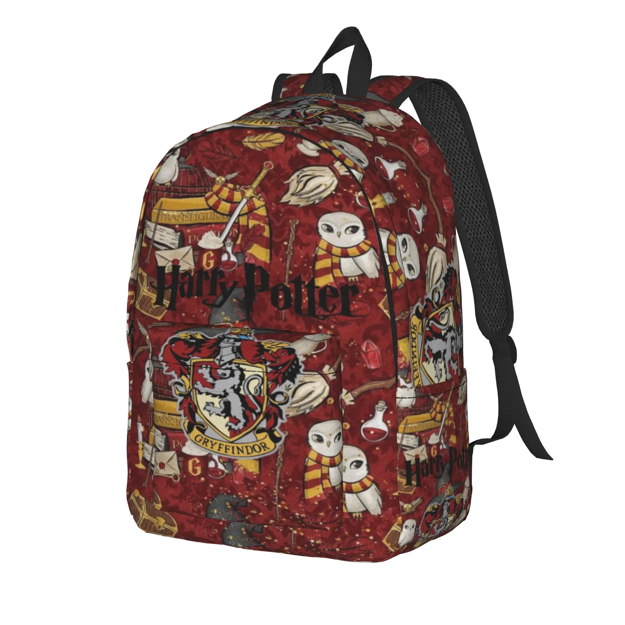H-HP-P Harrys potters magic Backpack for Men Women Casual Student Business Daypack  Laptop Computer Canvas Bags with Pocket