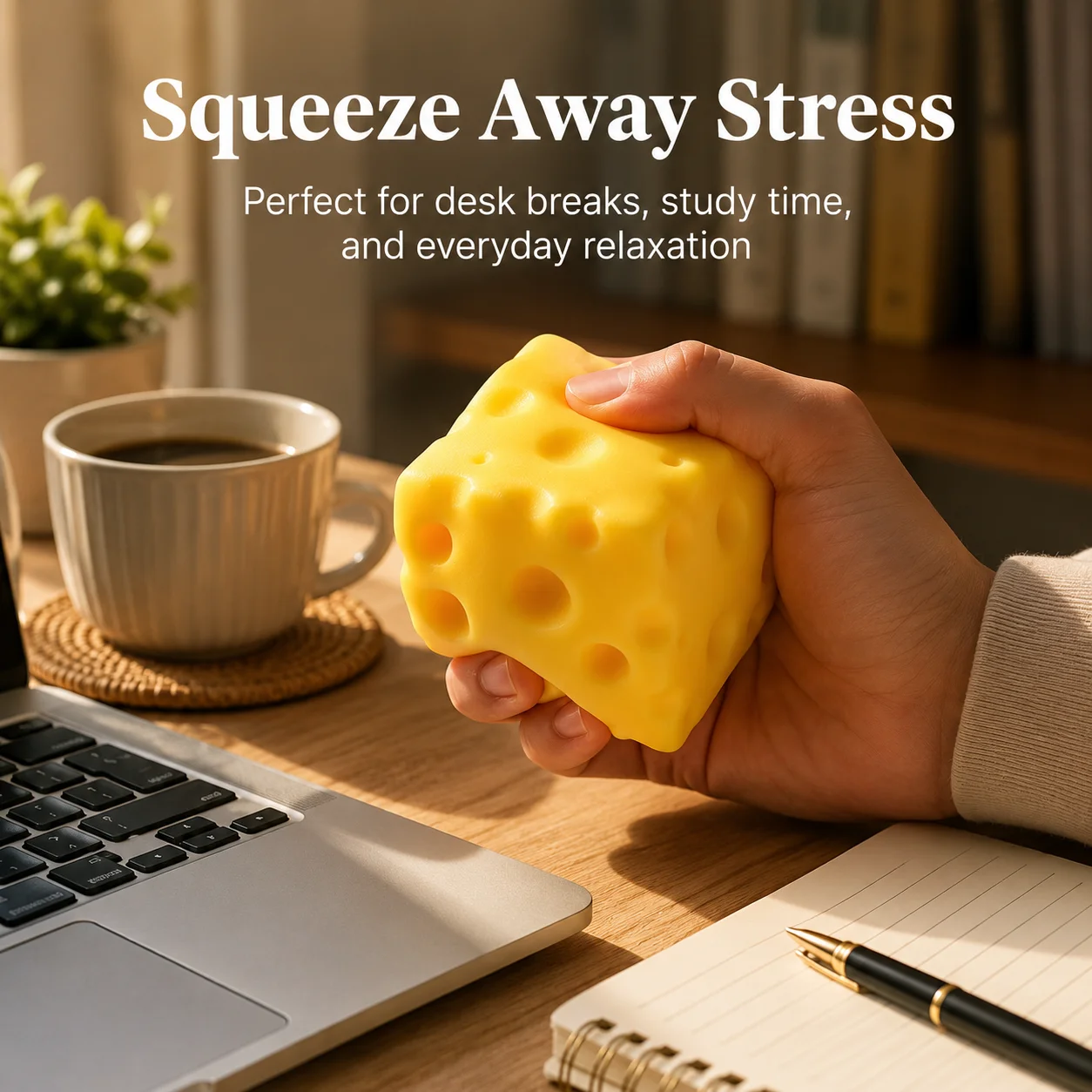 Slow Rising Squishy 5cm, PU Foam Stress Relief Fidget Toy for Anxiety, Cute Sensory Squeeze Toy