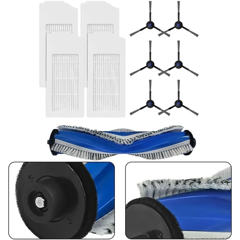 Y51A-Vacuum Cleaner Accessory Sets For Ecovacs Debot N20 / N20 Plus / N20 Pro Plus Main Brush Side Brush Hepa Filter