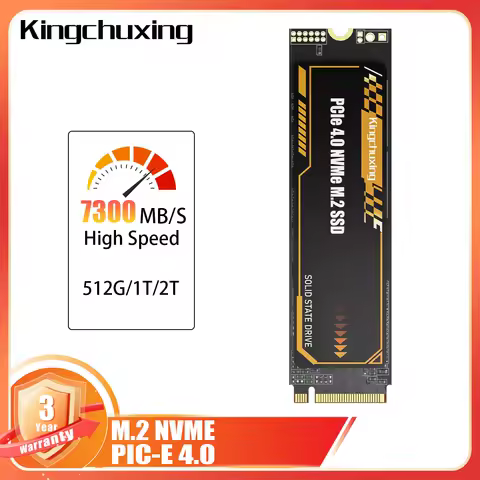 Kingchuxing M.2 NVMe SSD 7300MB/S Internal Solid State Drive PCIe4.0x4 M.2 2280 2TB 1TB 512GB SSD for PC/Laptop/PS5