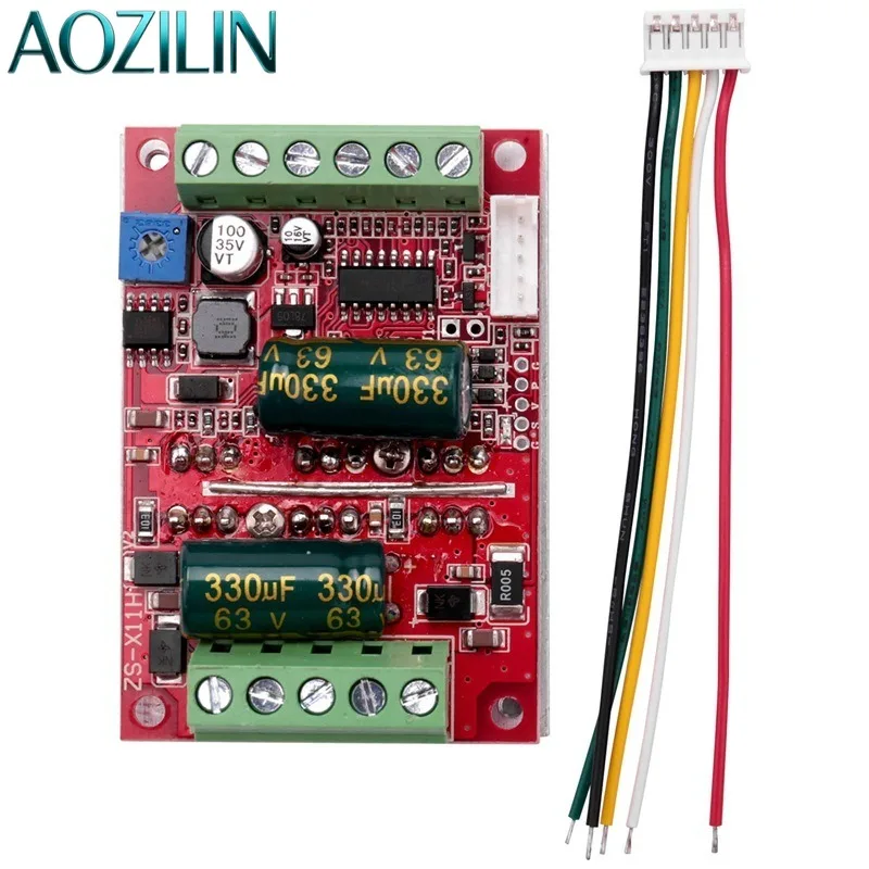 AOZILIN BLDC 3 Phase DC Brushless Motor Controller With Hall Sensor 6-60V 400W 12V 48V Brushless Motor Driver Board