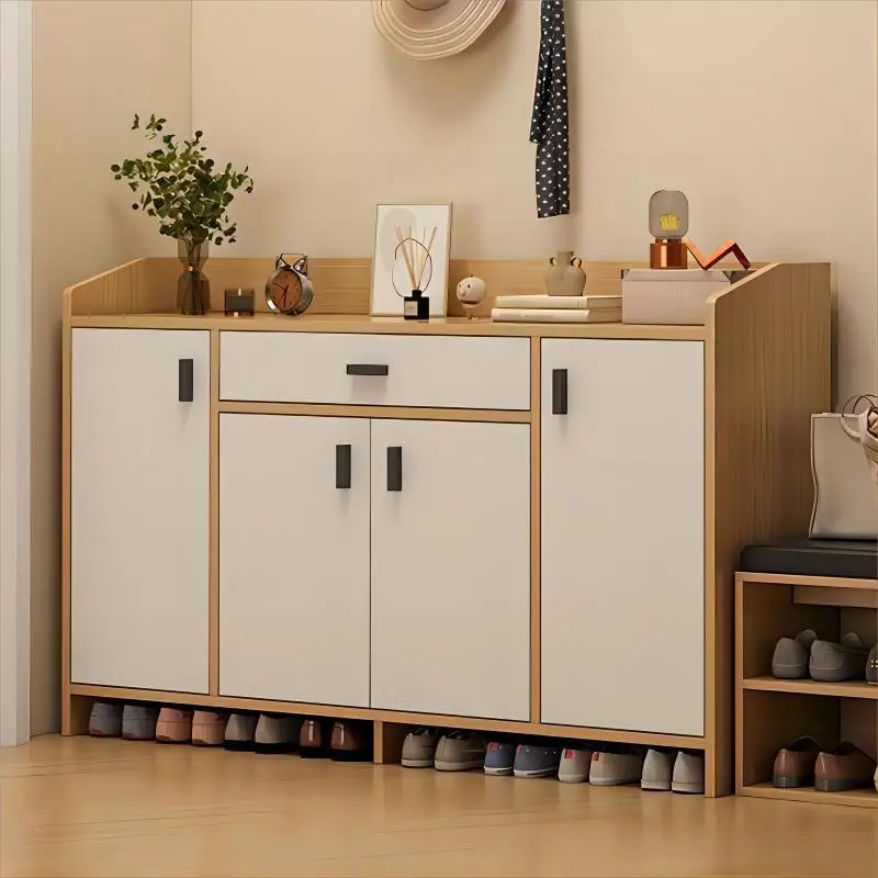 CH29  Shoe rack for home entrance simple room layered partition with door dustproof shoe cabinet storage artifact save space