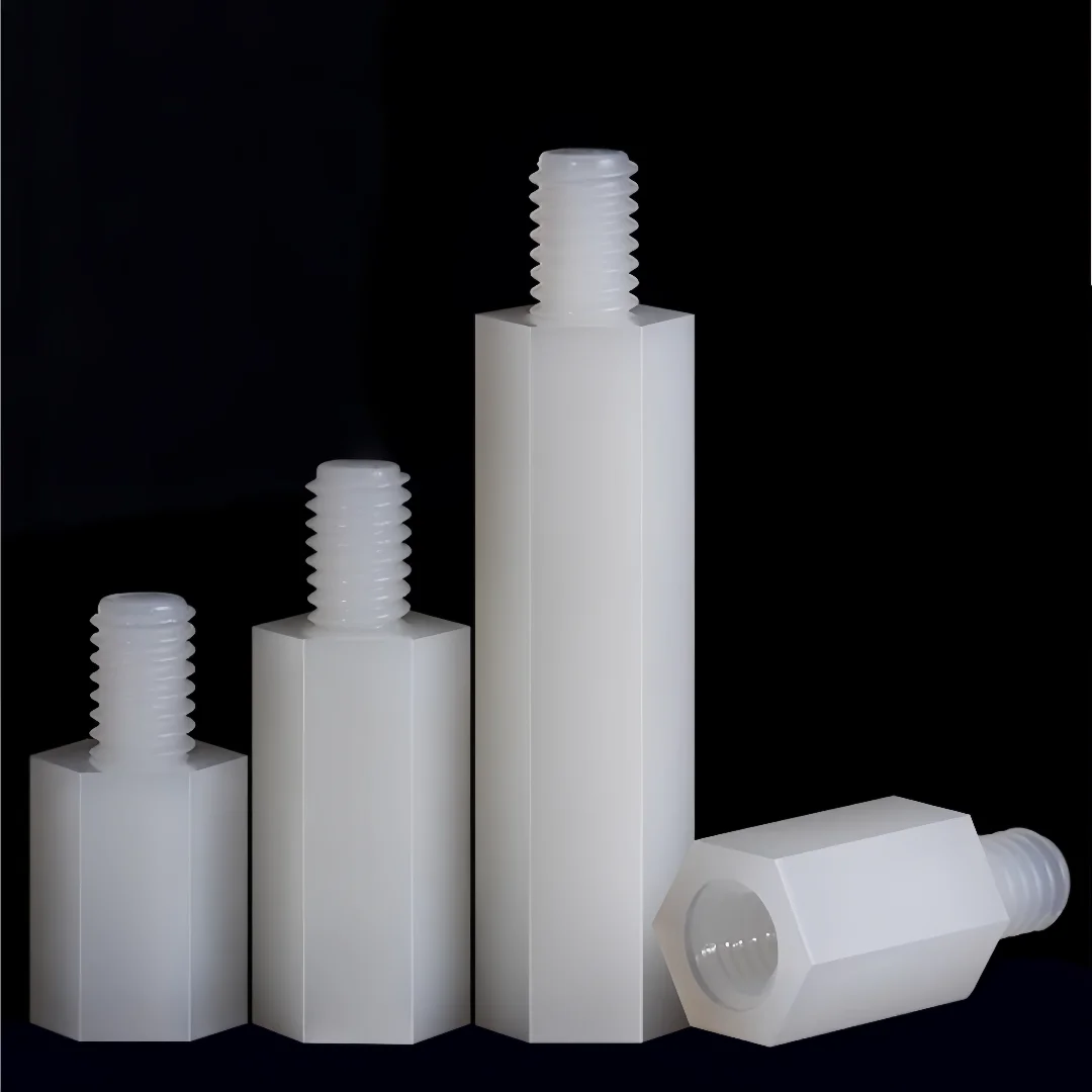 1000pcs/lot M3/M4  Single Head Nylon Hexagonal Column Isolation Column Plastic Insulation Support Column PC Board Spacer