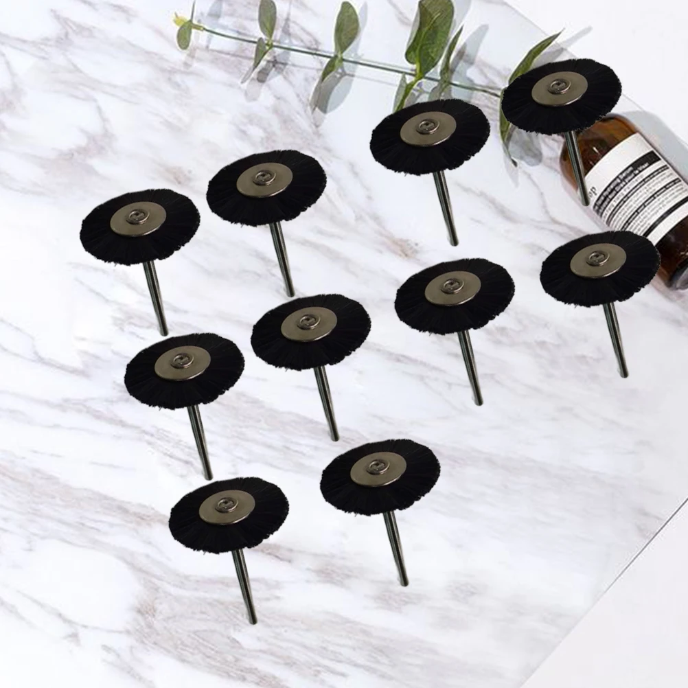 

10 Pcs Wire Wheel Brush Set for Rotary Tools Nylon Brushes Sponge Consistency Metal Cleaning Derusting Polishing Grinding