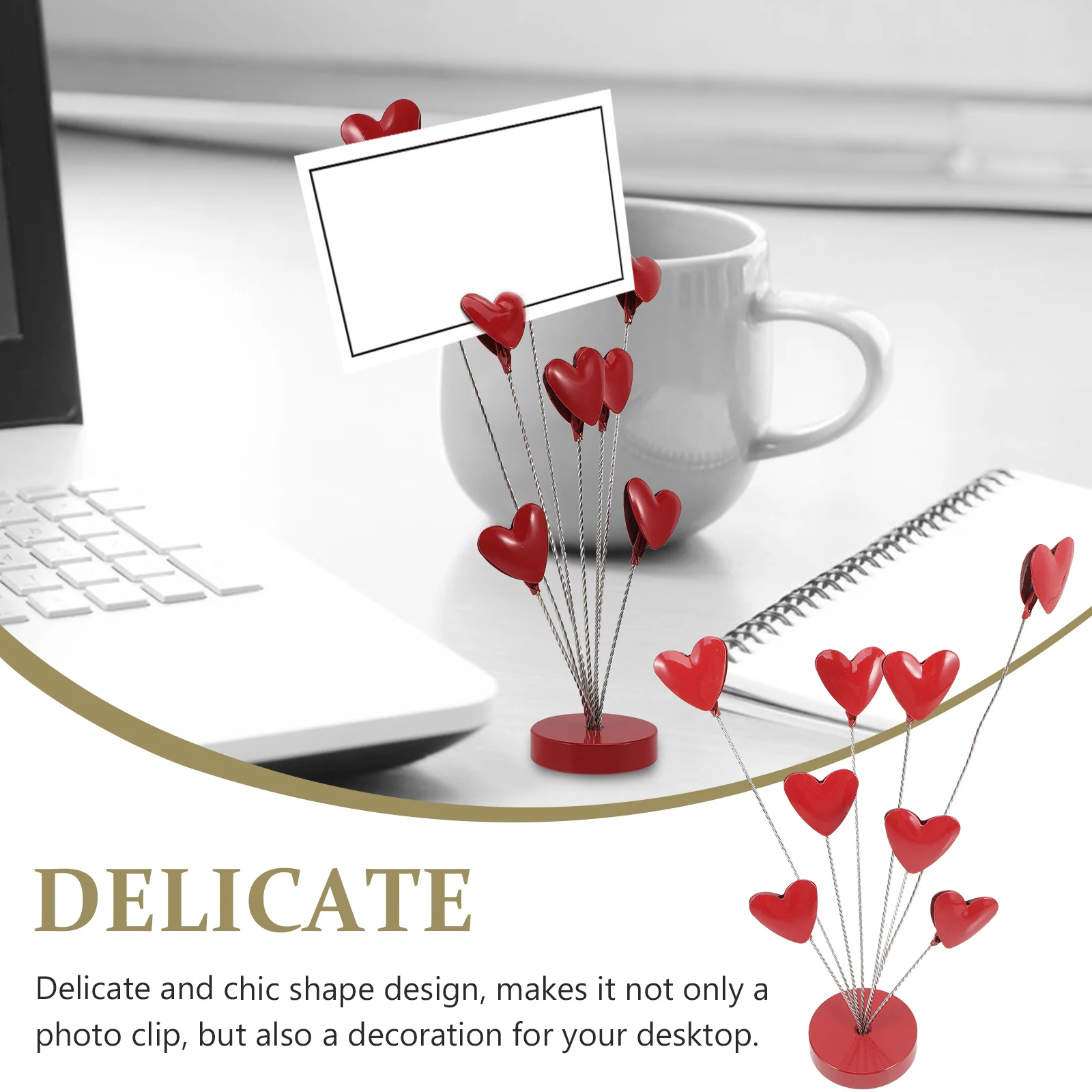 

Heart Branch Photo Clip Memo Holder Picture Clamp Table Place Card Stand Tree Desktop Adornment Photo Clips Stands Tabletop