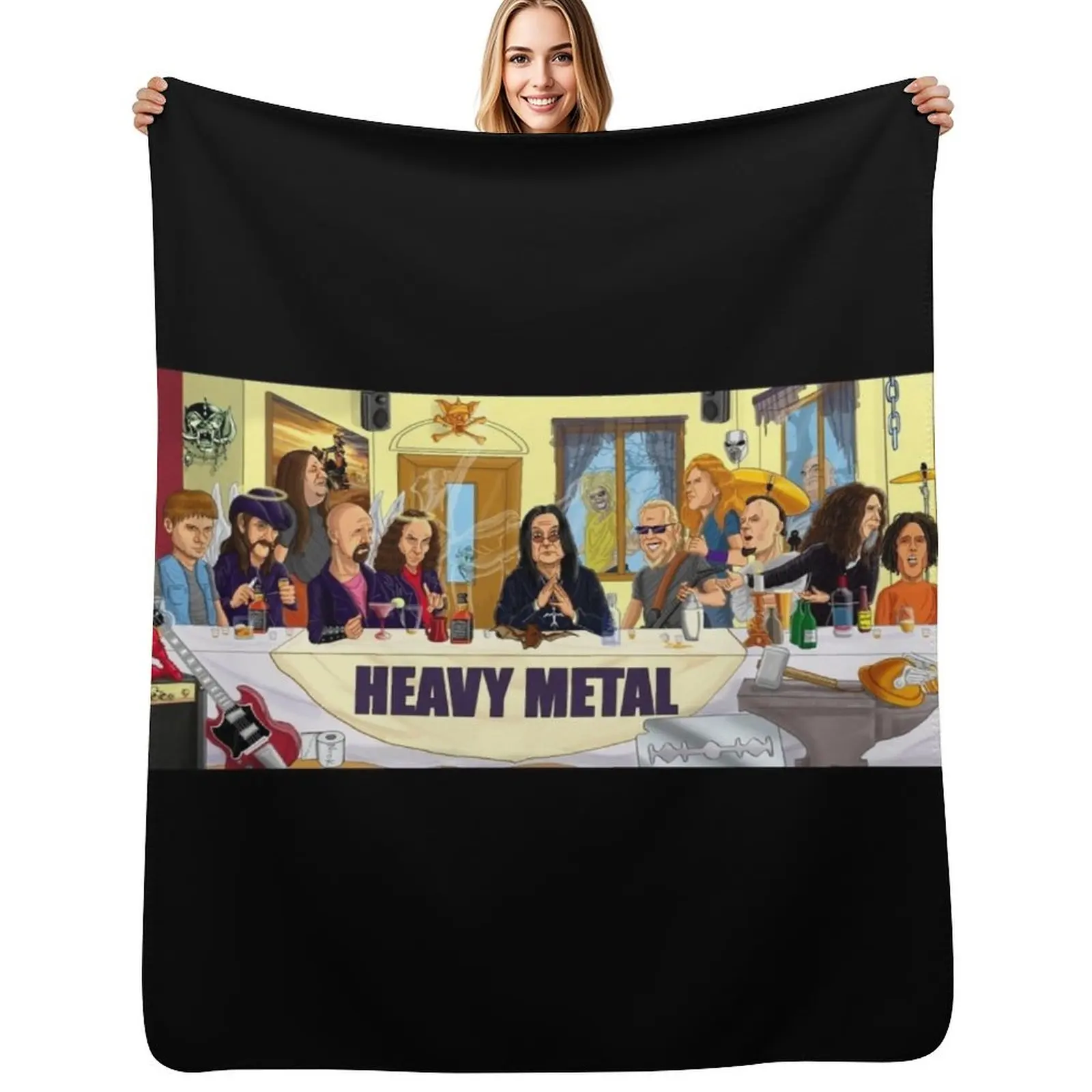 The Heavy Metal Supper Throw Blanket Luxury Designer bed plaid Shaggy Decorative Sofas Sofa Quilt Weighted Blankets