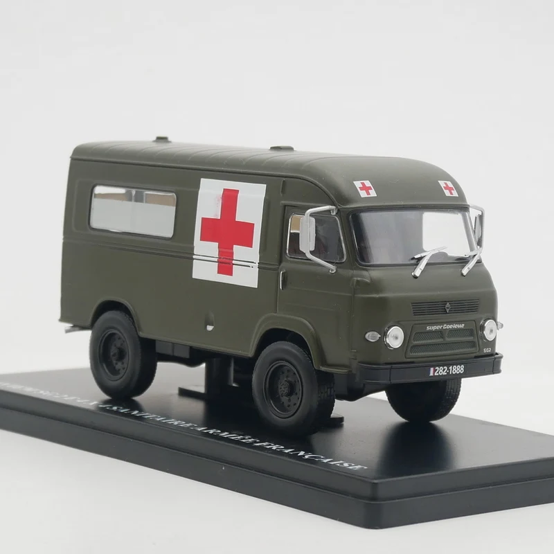 

Diecast Ixo 1:43 Scale SAVIEM SG 2 Renault Saviem French Military Vehicle Ambulance Alloy Car Model Collectible Toy Gift
