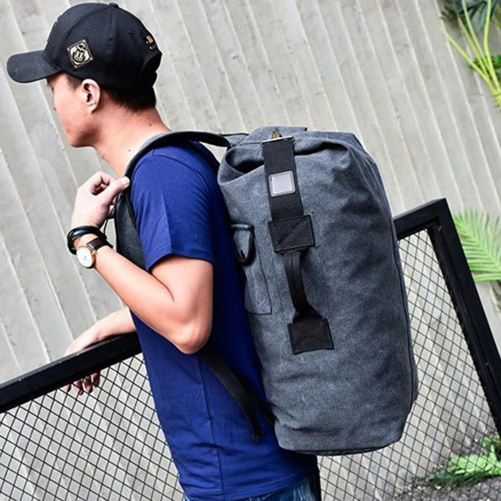 

Рюкзак для походов из холщовой ткани, спортивный рюкзак, дорожная сумка-дафл