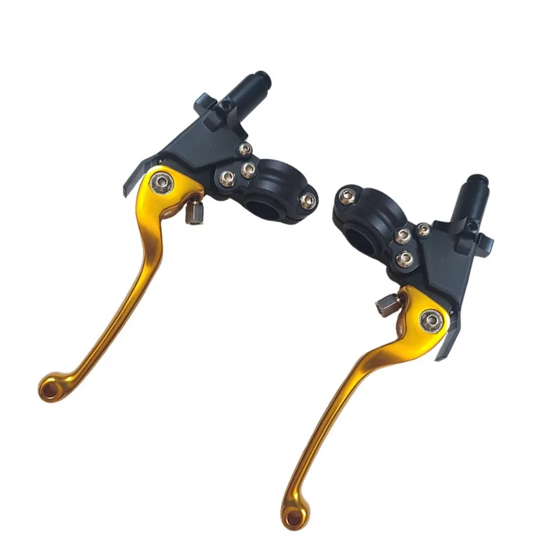Off Road Motorcycle Modified Second-generation ASV Long, Colorful Anti Fall Brake Lever, Clutch Handle Handle