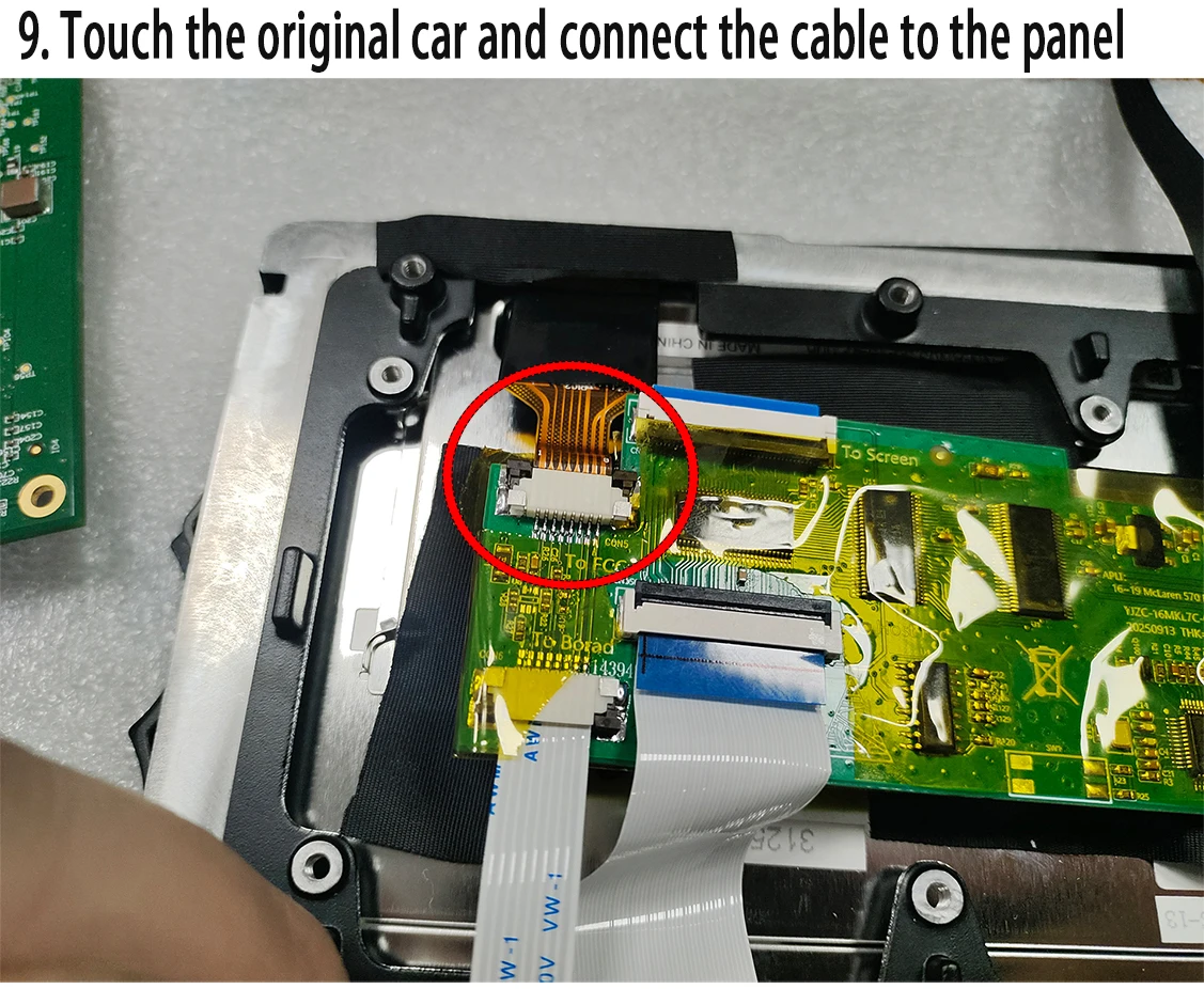Original-Autobildschirm-Upgrade, kabelloses Carplay, HICAR, Bluetooth-Spiegelung für McLaren 540C, 70S, 570GT, 600LT, unterstützt Rückfahrkamera, 360-Grad-Panorama. – Detail 10
