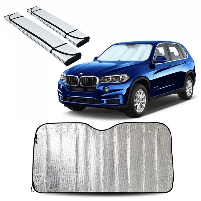 1Pcs Cover UV Protection Foldable Car Windshield Visor Car Sunshades Front Rear Block Window Sun Shade Car Windshield Sunshades