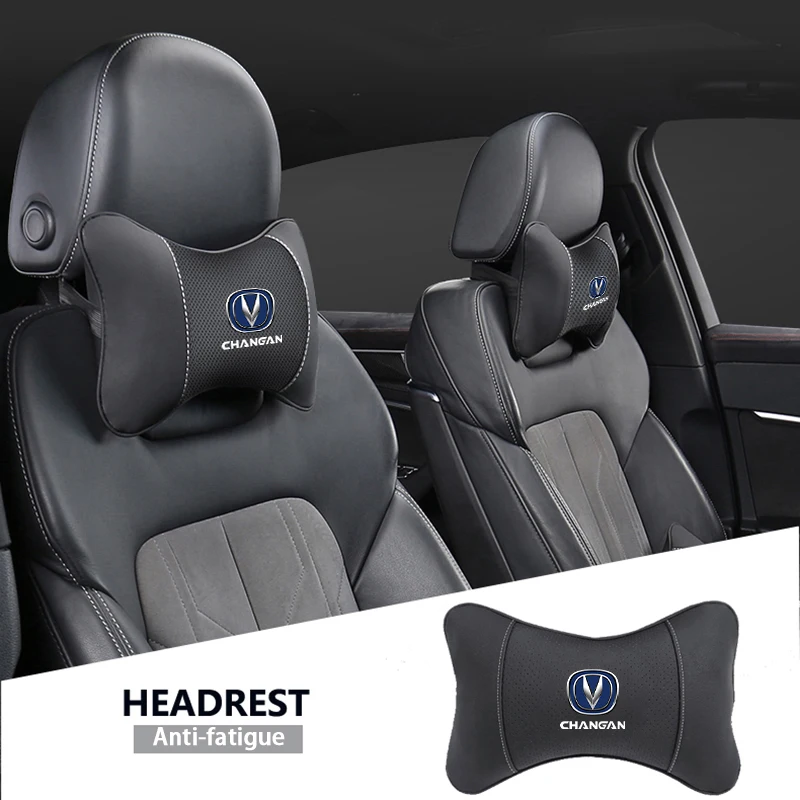 For Changan CS35 CX70 CS85 CS55 CS75 CS15 Alsvin Hunter CS95 2021 Yuexiang Star EAD 1Pcs Car Seat Headrest Auto Logo Neck Pillow