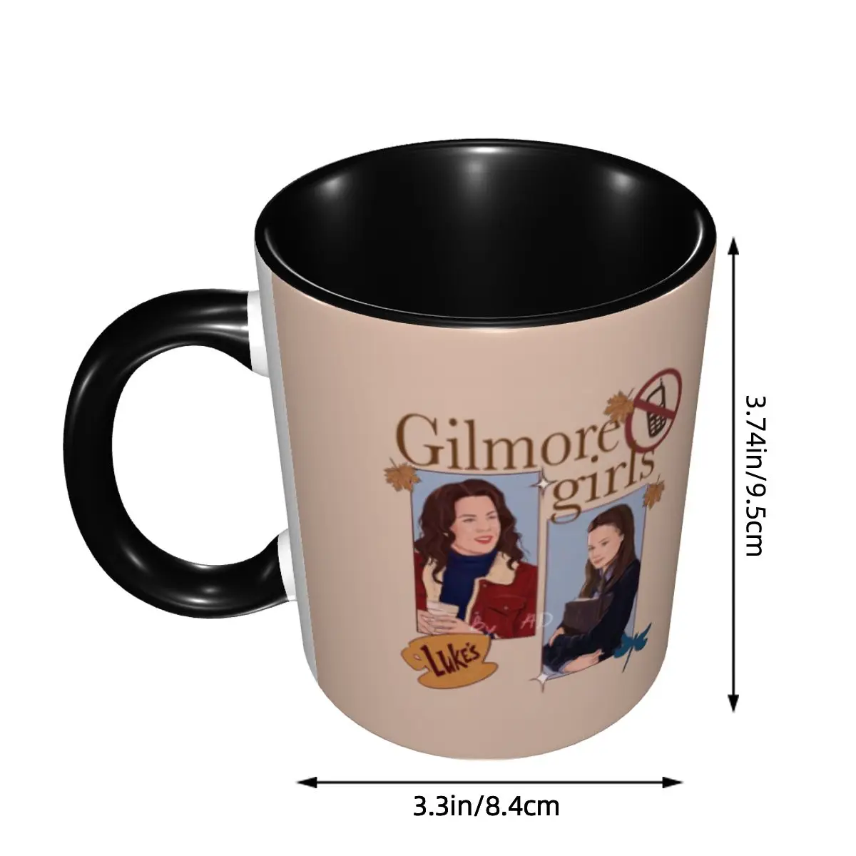 Gilmore Girls Graffiti Mug Funny Ceramic Coffee Cups Tea Mugs Milk Cup Drinkware Gift for Friends DIY Custom