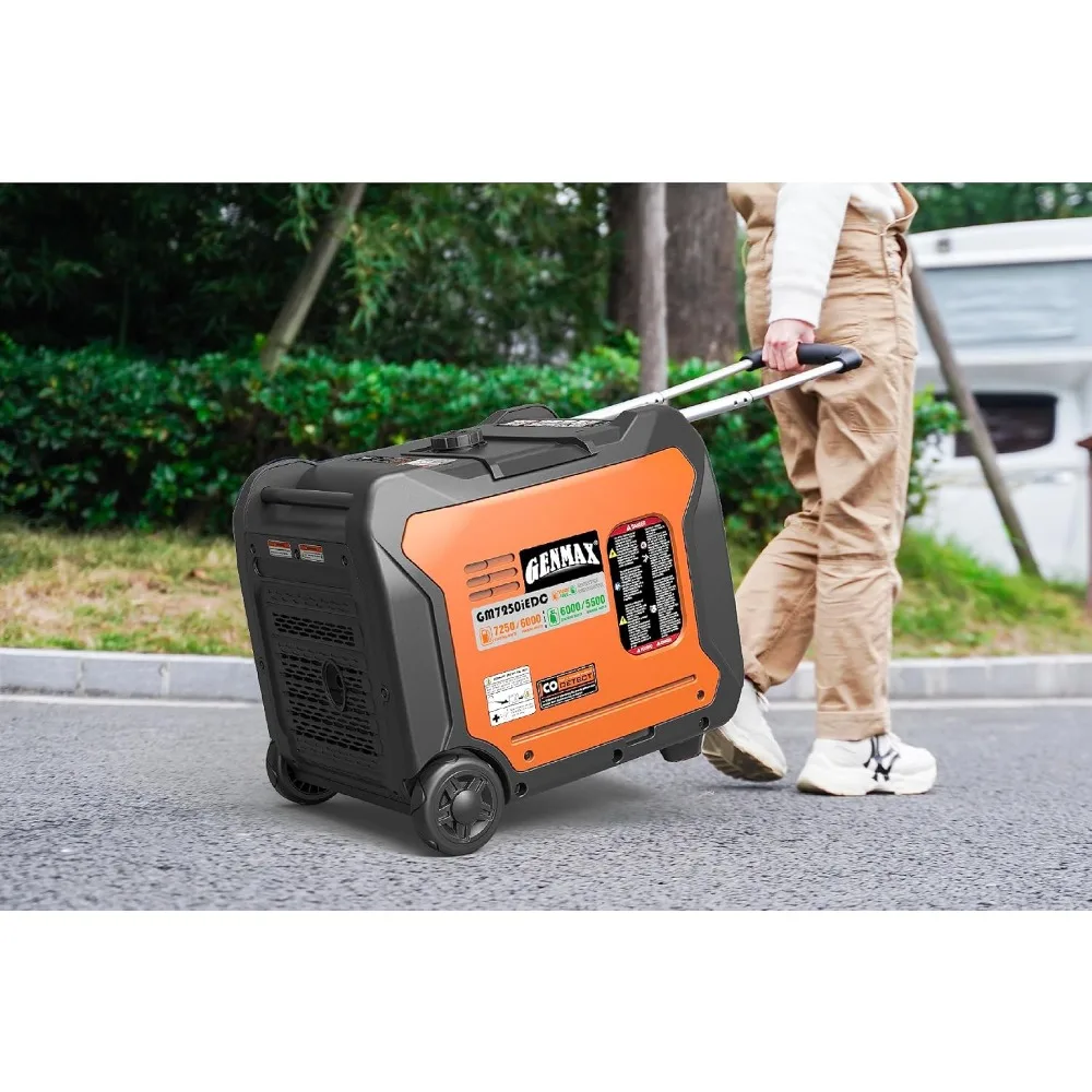 Portable Dual Fuel Generator 7250W Super Quiet Electric Start Parallel Capable for Home Backup