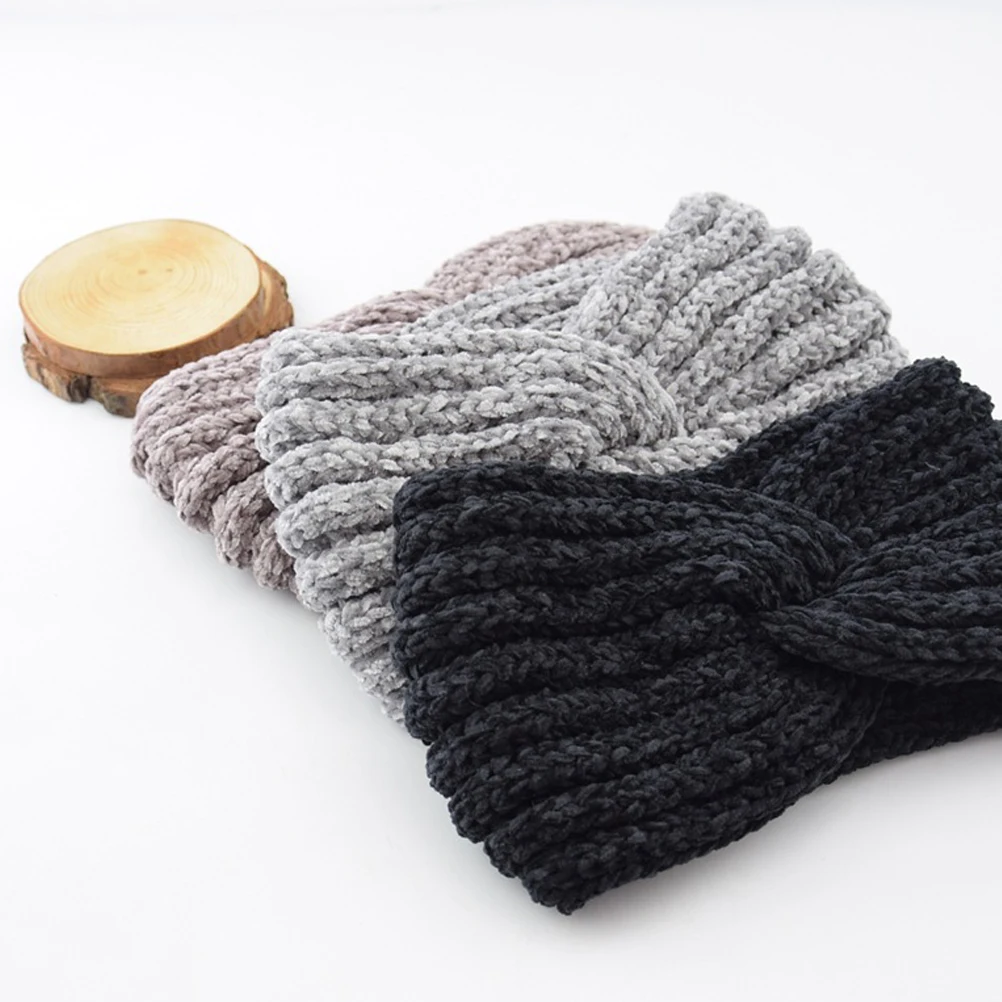 

Sports Headband Women Knitted Hair Hoops Cross Headwrap Exercise Headdress Warm Stylish Premium Material Winter Gift