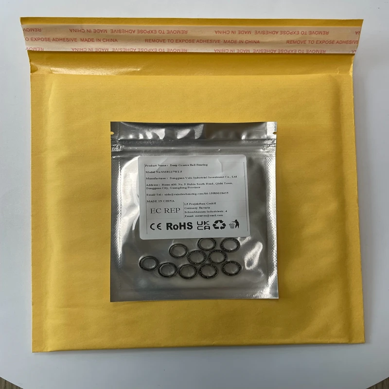 10PCS SMR117W2.5 7x11x2.5 mm Bearing ABEC-9 Stainless Steel Miniature OPEN Ball Bearings S MR117 677 617/7
