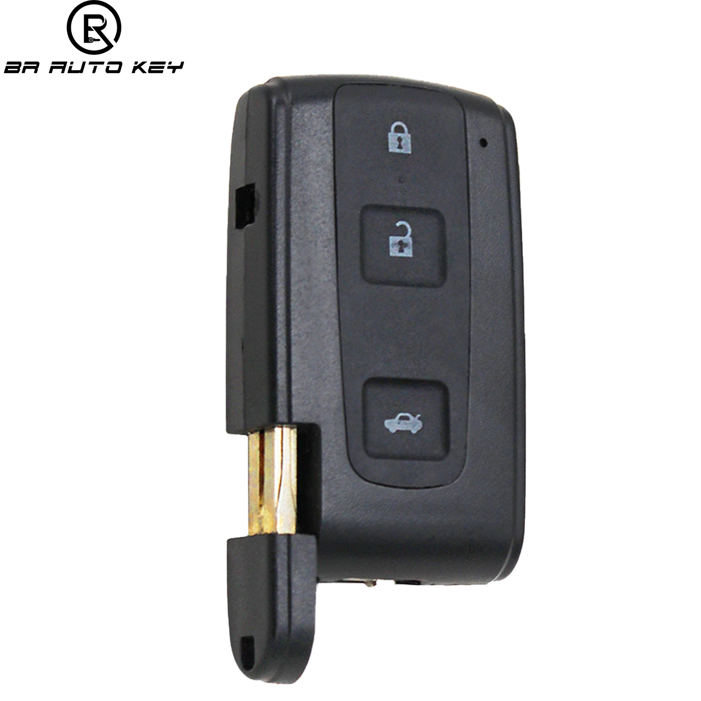 Keyless 3 Buttons Remote Smart Car Key Cover Fob For Toyota Prius Crown Vers Corolla 2002-2009 Toy40 With Uncut spare Key Blade