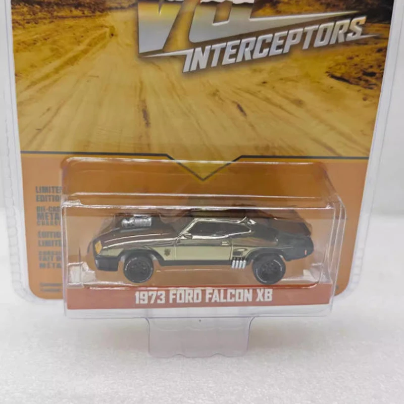 

GreenLight 1:64 1973, Ford Falcon XB, гальванированная серовато-желтая модель автомобиля из сплава, классический сувенир для взрослых, подарок, статический дисплей