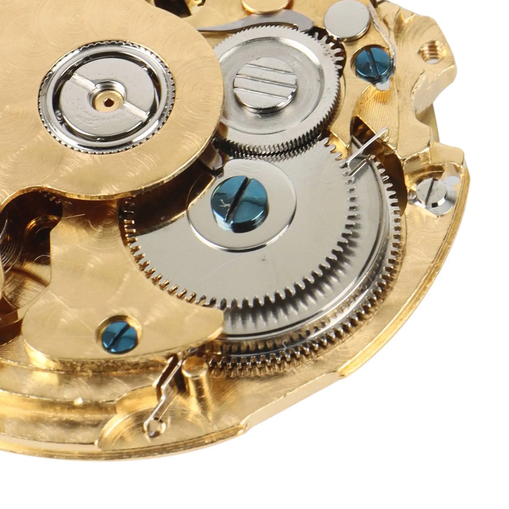 Watch Movement NH36 Automatic Watch Movement Gold /White Date Day Wheel Wristwatch Replacement for Seiko NH36 Movement SSQ