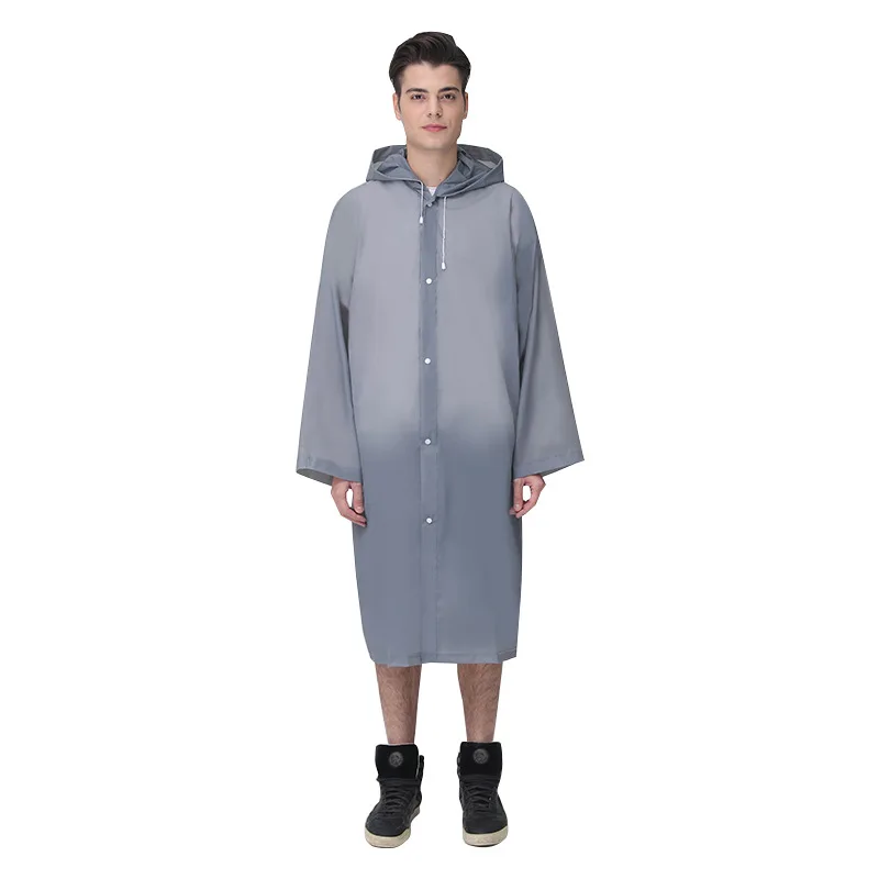 Fashion Outdoor Men's Thick Raincoat Fishing Portable Extra Large Size Adult Long Waterproof Poncho Outdoor Hiking Rain Jacket
