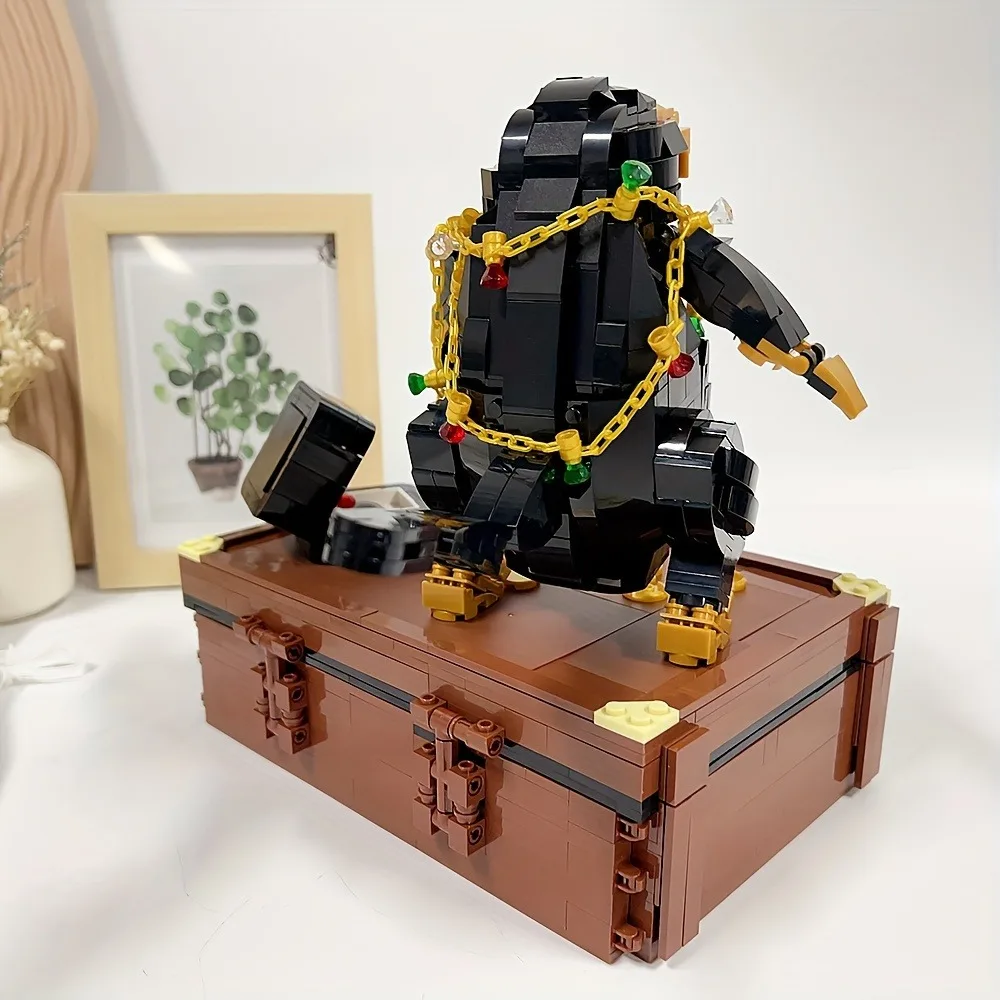 Ideas Animal Echidna Sniff Model Building Blocks Bricks 1404PCS Fantastic Beasts Desktop Decoration Assembly Kids Toys For Gift