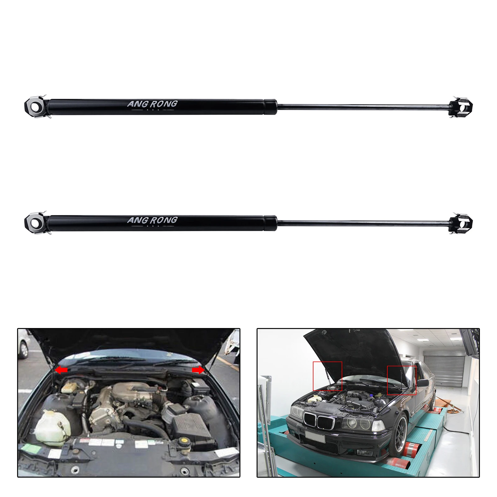 Do BMW serii 3 E36 Coupe 1992-1999 Podnośnik rozpórki przedniej maski silnika