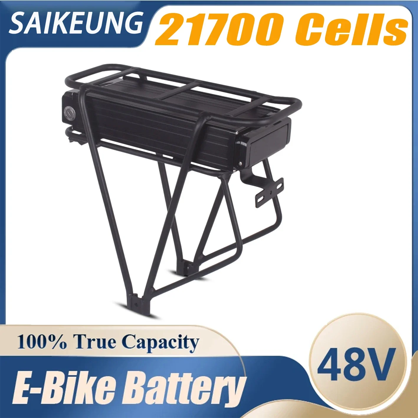 Bafang 48v 52 36V Ebike Battery Pack 21700 Cells 20 24 30 40 50ah 100A BMS 300-3000W Powerful Rear Rack BBS02 BBSHD With Charger