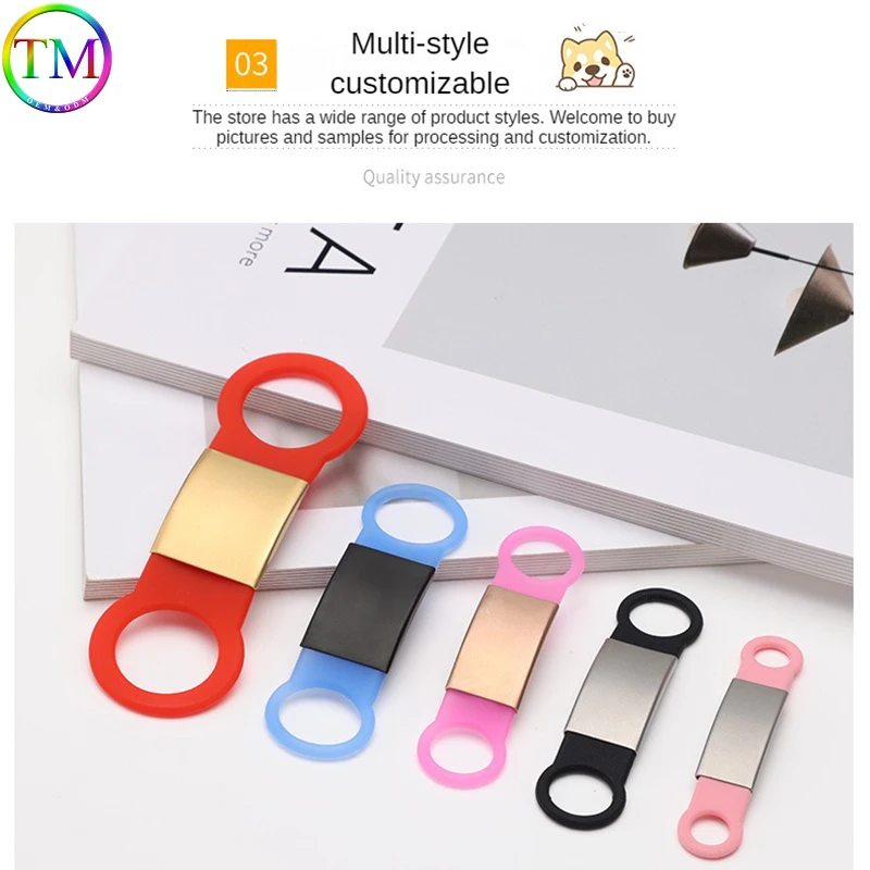 Étiquette d'identification en silicone personnalisée pour chien et chat, nom gravé, collier doux anti-perte pour animaux de compagnie, accessoires de collier