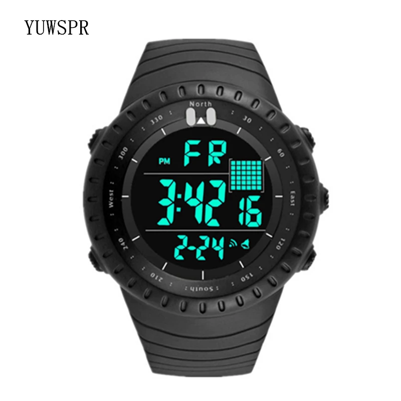 Outdoor Sport Digital Watch Men LED Electronic Watch Running Stopwatch Military Electronic Male Student Clock WristWatch 7005