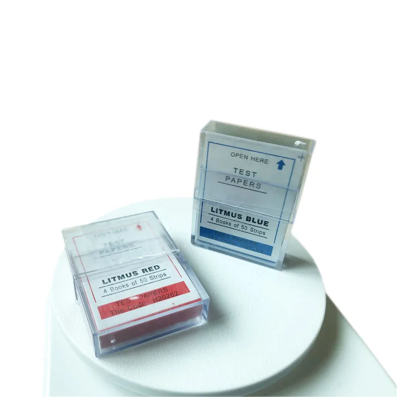 PH Test Strips for Laboratory Acid Alkaline Detection, Blue litmus Paper, Rapid Detection of Solution, 200 Strips/Box