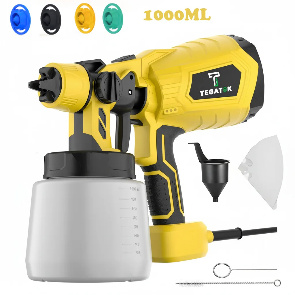 

550W Electric Spray Gun Painting Tool for Household Use Portable Car Furniture Steel Coating Spray Gun LED Power Display