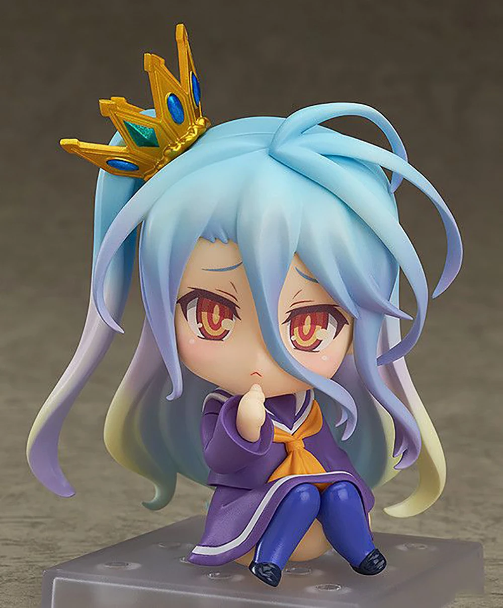 Muñecas originales de acción/muñecas de Good Smile Company Nendoroid ( # 653) No Game No Life Shiro Figura de anime Modelo Colección Personaje